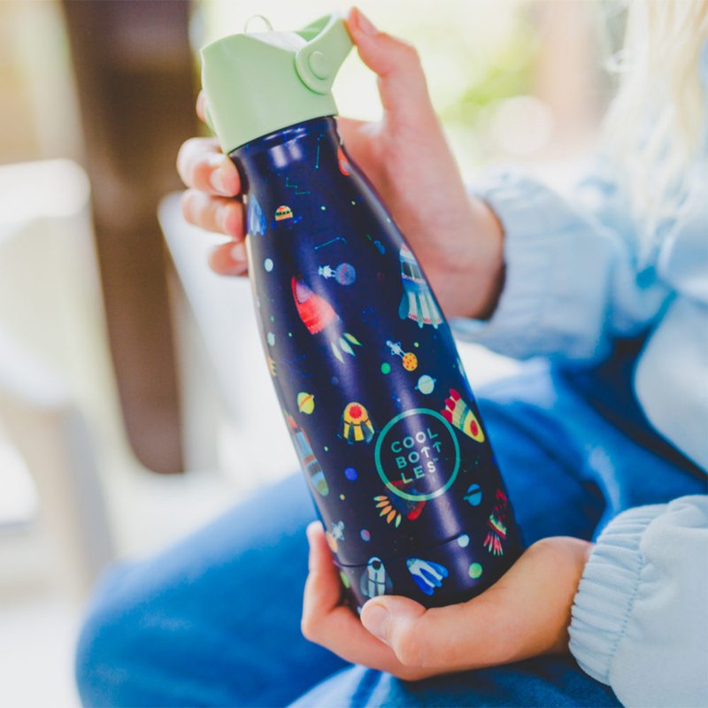 COOLBOTTLES - Cool Bottles Butelka termiczna Kids 260 ml Triple cool Space rockets