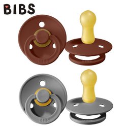 BIBS 2-PACK S RUST & SMOKE Smoczek Uspokajający kauczuk Hevea