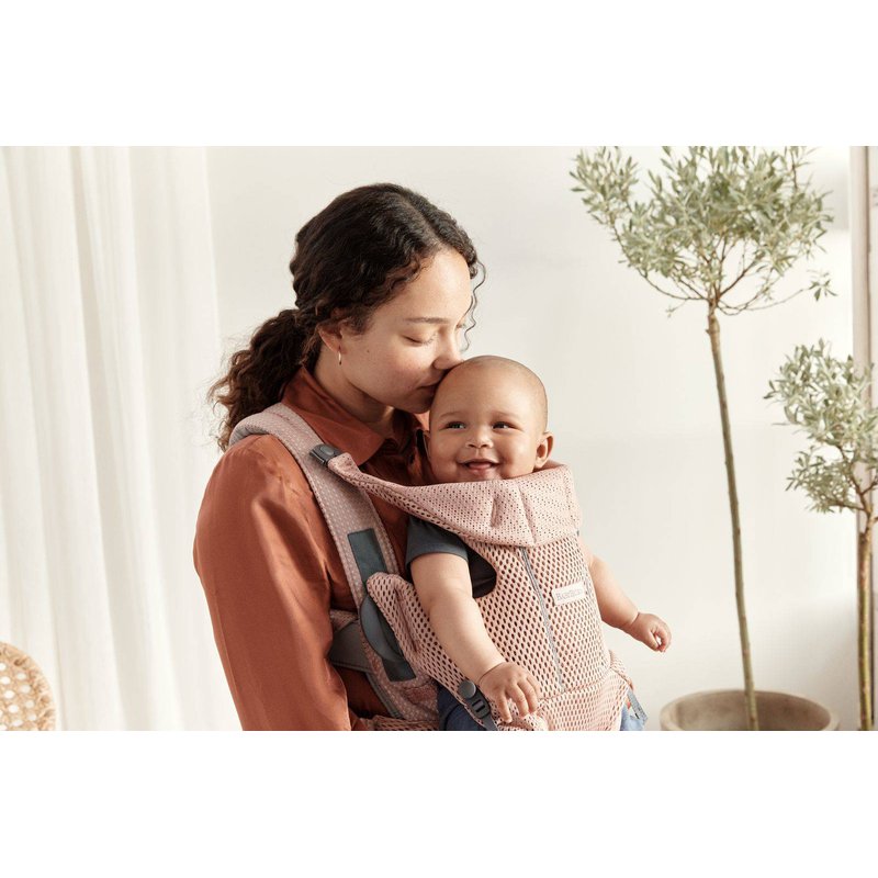 BABYBJORN MOVE 3D Mesh - nosidełko, Zgaszony Róż