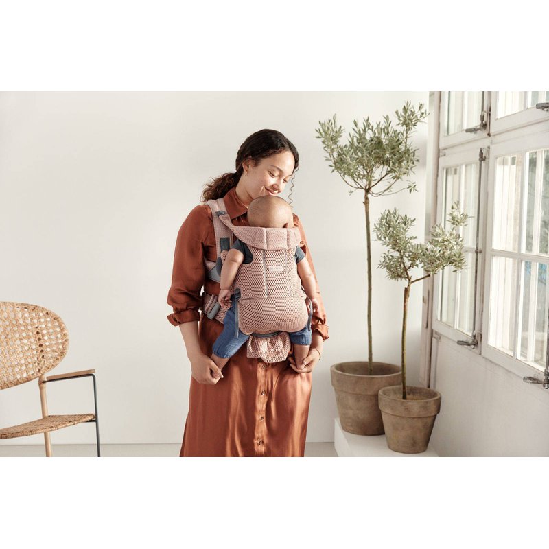 BABYBJORN MOVE 3D Mesh - nosidełko, Zgaszony Róż
