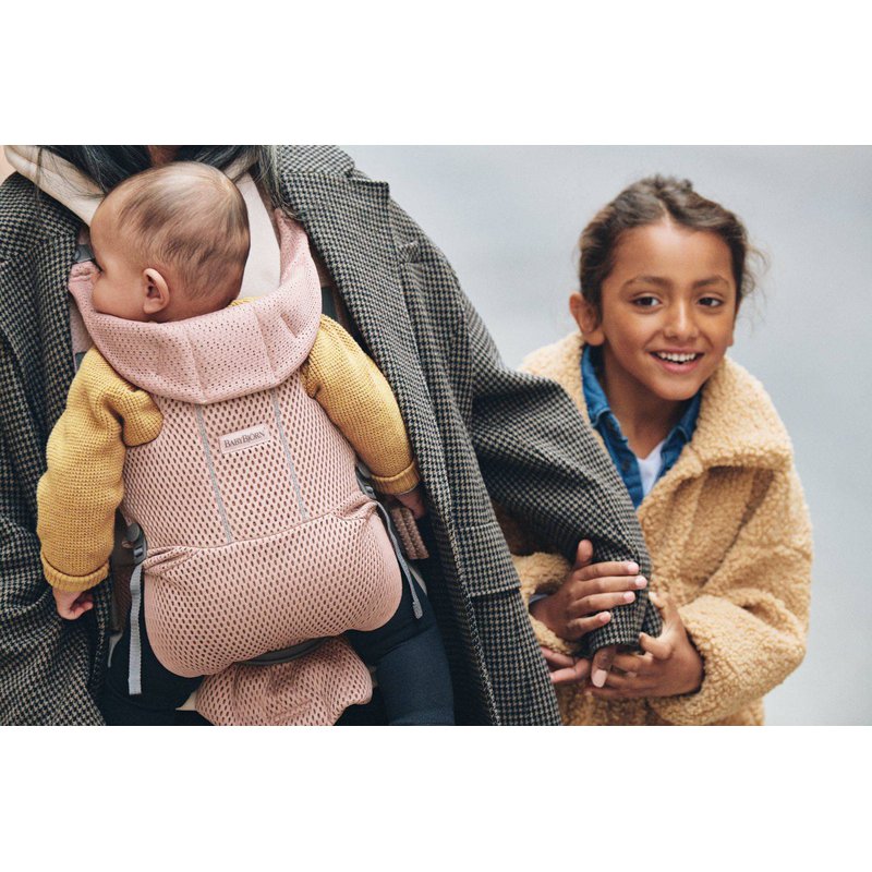 BABYBJORN MOVE 3D Mesh - nosidełko, Zgaszony Róż