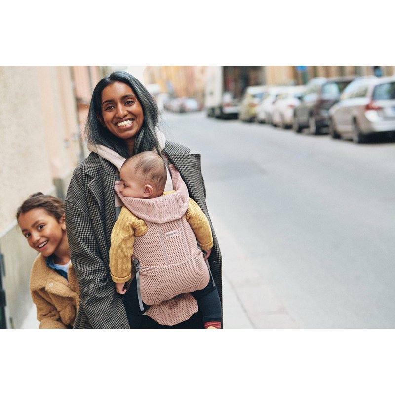BABYBJORN MOVE 3D Mesh - nosidełko, Zgaszony Róż
