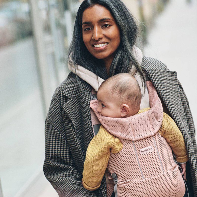 BABYBJORN MOVE 3D Mesh - nosidełko, Zgaszony Róż