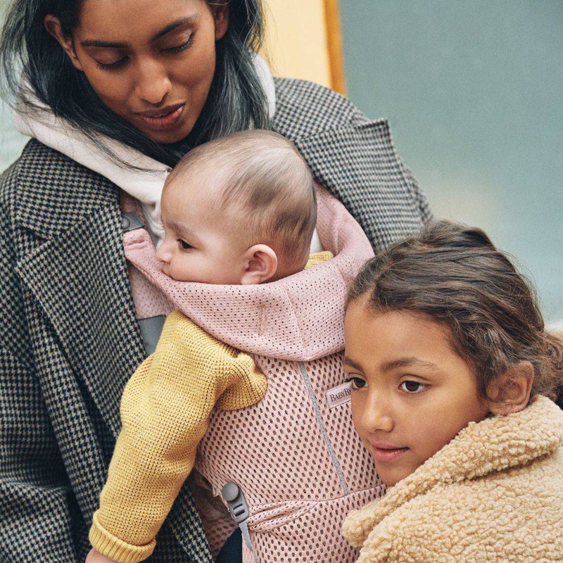 BABYBJORN MOVE 3D Mesh - nosidełko, Zgaszony Róż