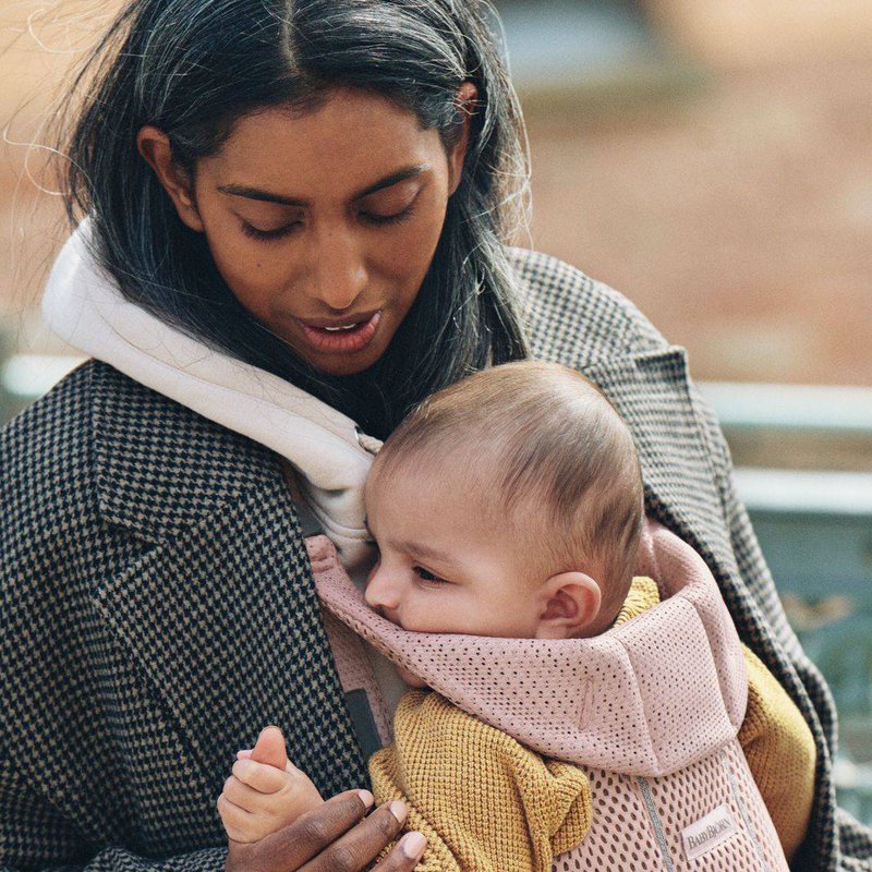 BABYBJORN MOVE 3D Mesh - nosidełko, Zgaszony Róż