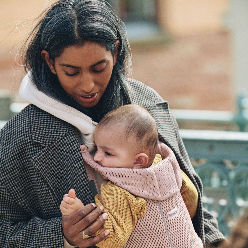 BABYBJORN MOVE 3D Mesh - nosidełko, Zgaszony Róż