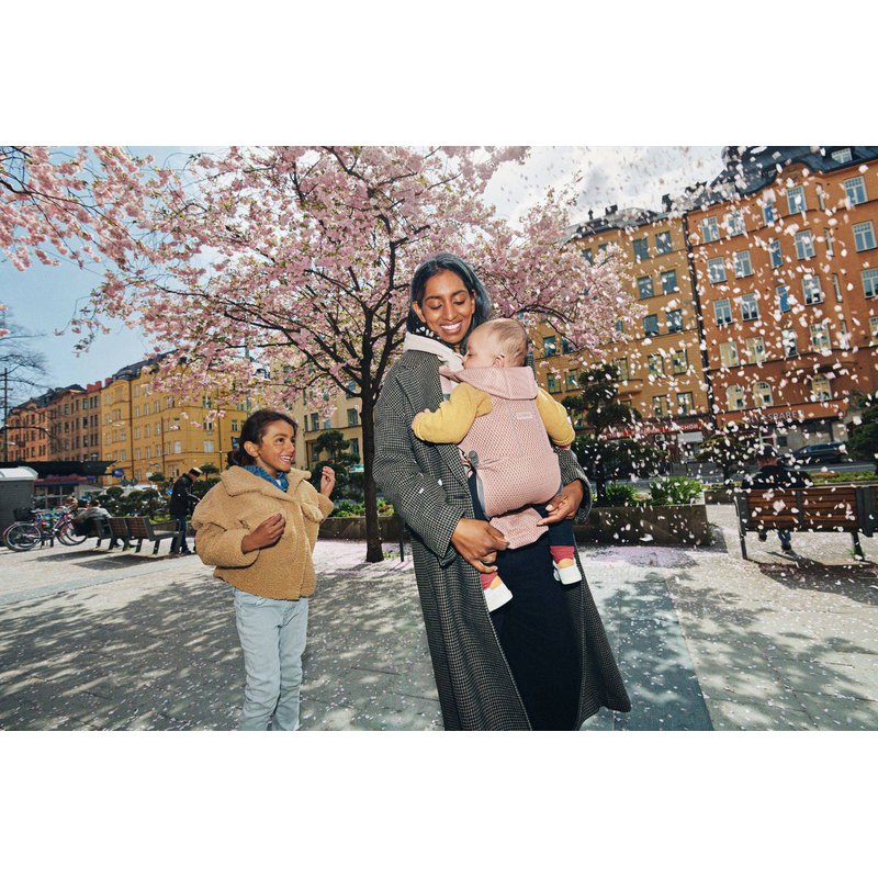 BABYBJORN MOVE 3D Mesh - nosidełko, Zgaszony Róż