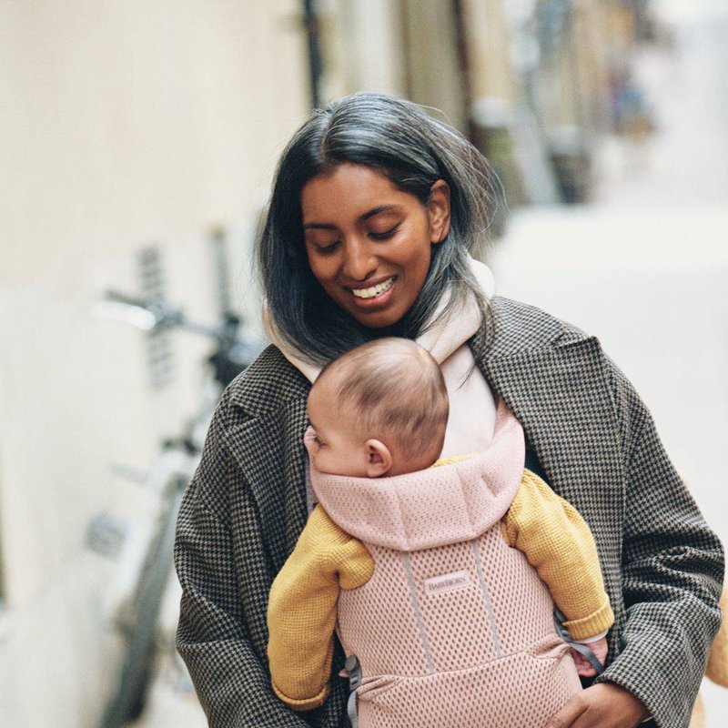 BABYBJORN MOVE 3D Mesh - nosidełko, Zgaszony Róż