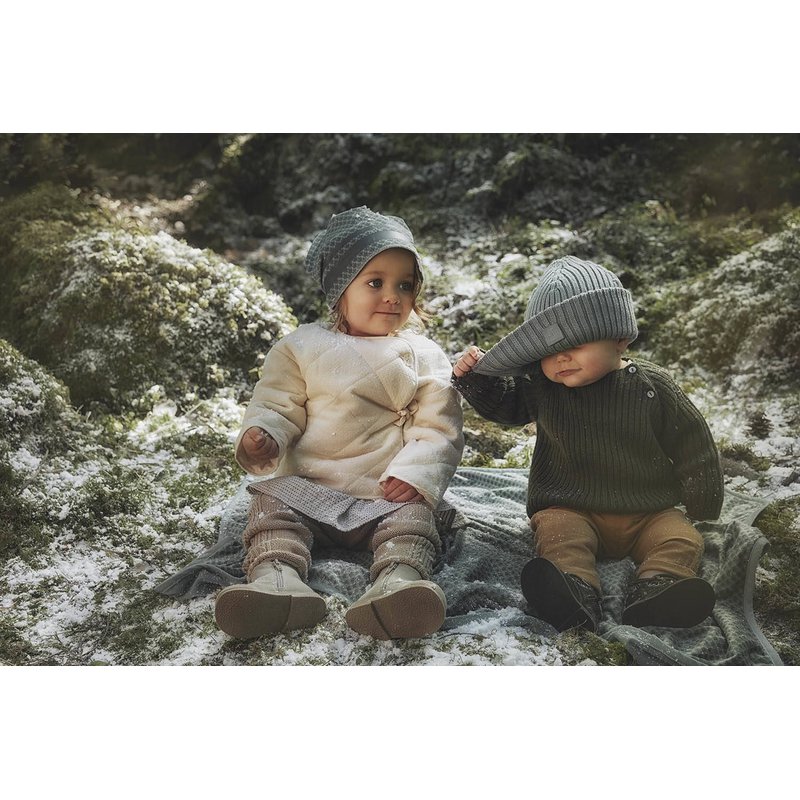 Elodie Details - Czapka Wełniana Deco Turquoise 1-2 lata