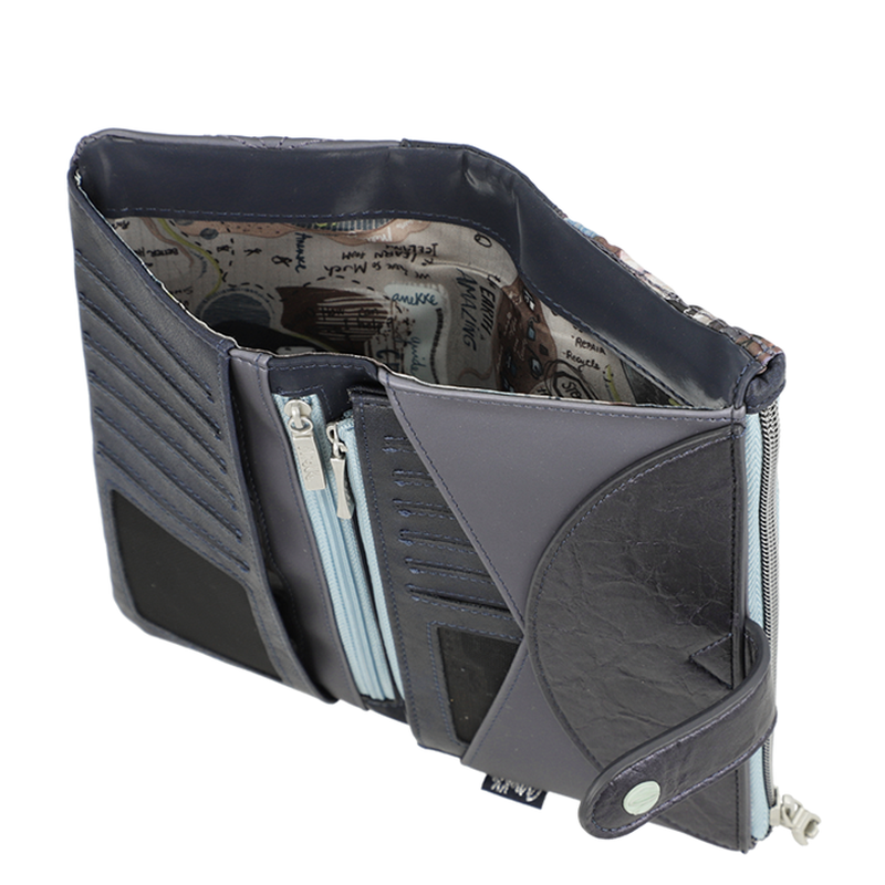 Anekke® - Portfel długi na zamek i zatrzask | Anekke Ocean