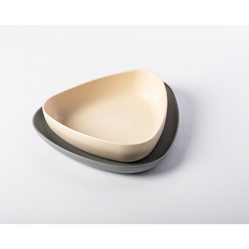 eKoala Miseczka i Talerzyk Grey BIOplastik