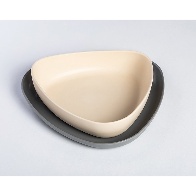 eKoala Miseczka i Talerzyk Grey BIOplastik