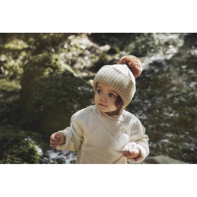 Elodie Details - Czapka Wełniana Pure Khaki 6-12 m-cy
