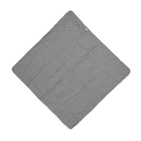 Jollein - Baby & Kids - Jollein - Ręcznik kąpielowy z kapturem 75 x 75 cm Cotton STORM GREY