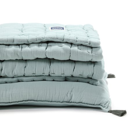 LA MILLOU - BISCUIT COLLECTION – KOMPLET PIKOWANEJ POŚCIELI "L" 100 % COTTON MUSLIN - MINT LA MILLOU - BISCUIT COLLECTION – KOMPLET PIKOWANEJ POŚCIELI "L" 100 % COTTON MUSLIN - MINT