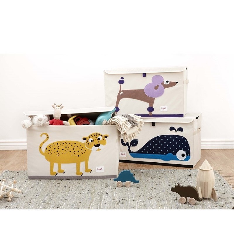 3 Sprouts Pudełko Zamykane Nosorożec