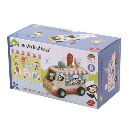 Drewniana lodziarnia, samochód, Tender Leaf Toys tender leaf toys