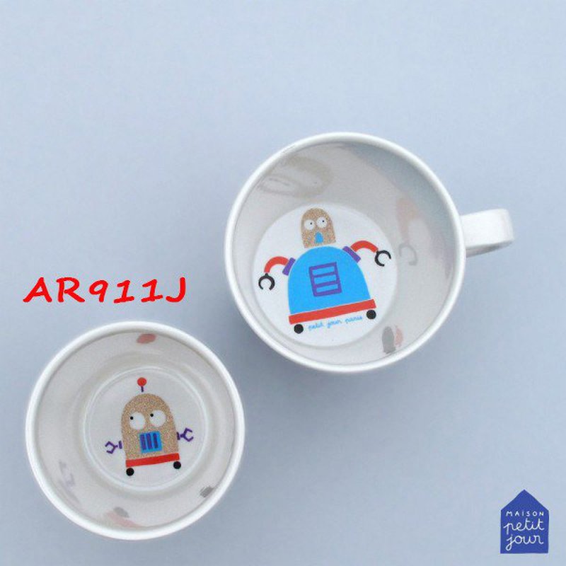 Mały kubek do napojów dla dziecka, seria Roboty | Maison Petit Jour®