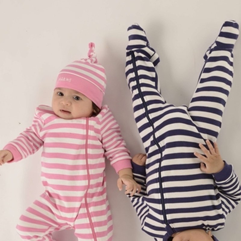 Juddlies Czapka Niemowlęca Greenery Stripe