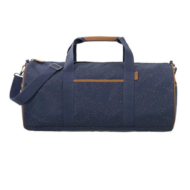 Fresk Torba Weekender bag Złote kropki Indigo FRESK