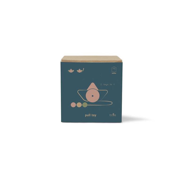 BABAI TOYS - Statek na kółkach, różowy, Babai