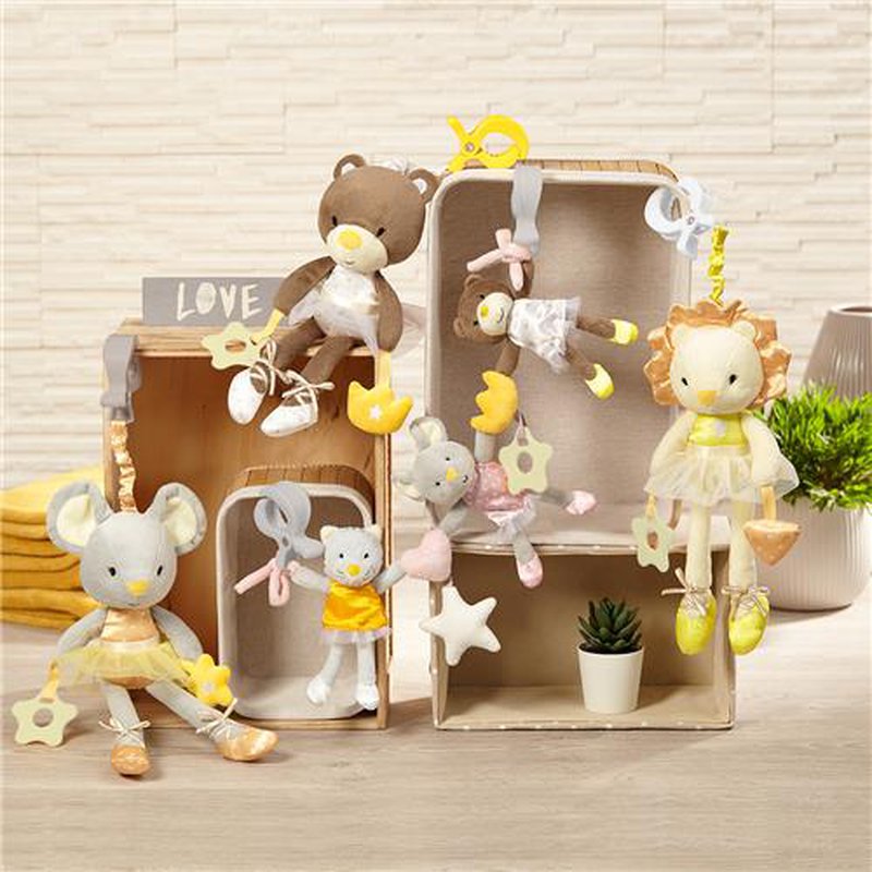 BABYONO - 1440 Zabawka edukacyjna - zawieszka do wózka BALLERINA FANNY