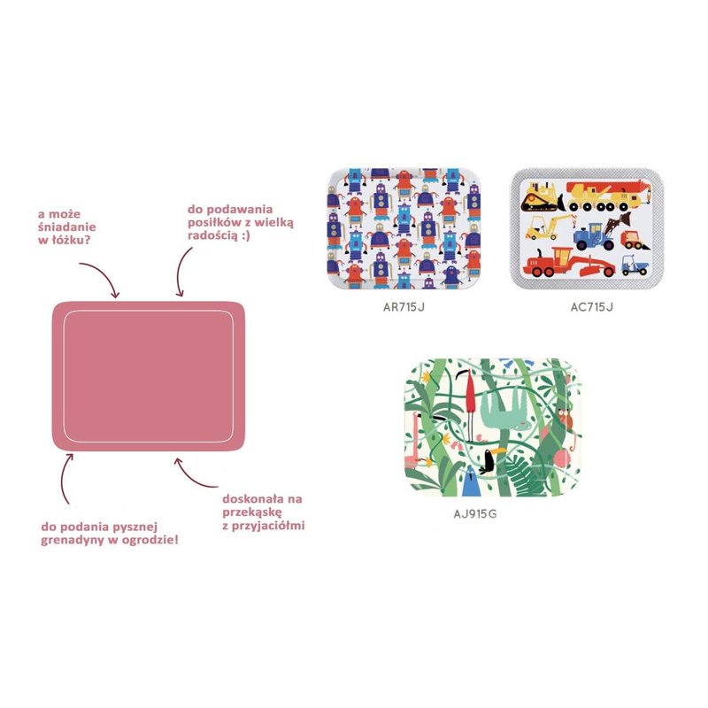 Taca do serwowania posiłków, Roboty | Maison Petit Jour®