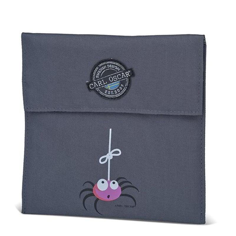 Carl Oscar Pack'n'Snack Sandwich Bag torebka termiczna na kanapki Grey - Spider CARL OSCAR