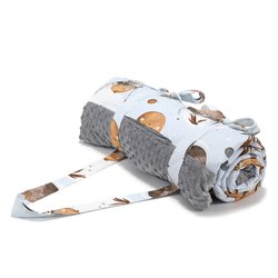 LA MILLOU - KOC PICNIC Z KIESZONKĄ, MATA DO ZABAWY XL - BY WHATANNAWEARS – FLY ME TO THE MOON SKY - GREY