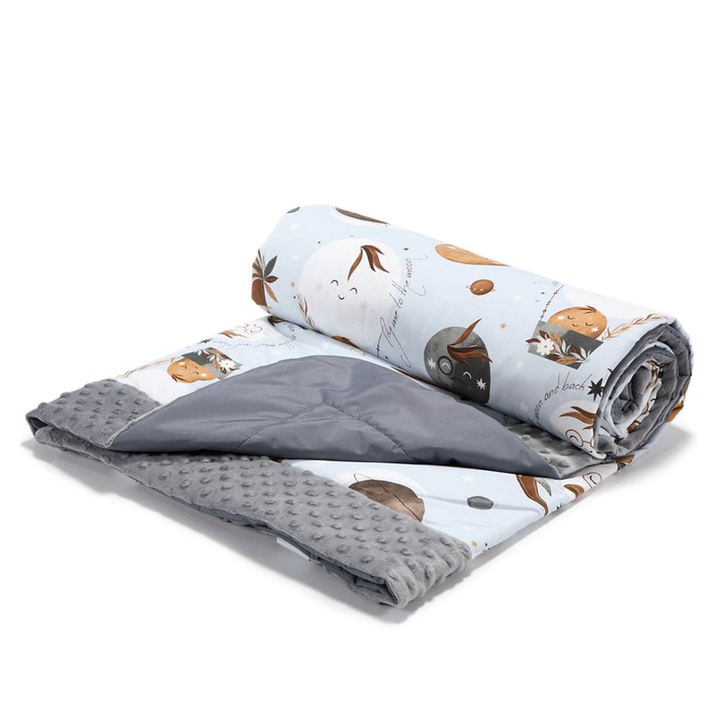 LA MILLOU - KOC PICNIC Z KIESZONKĄ, MATA DO ZABAWY XL - BY WHATANNAWEARS – FLY ME TO THE MOON SKY - GREY