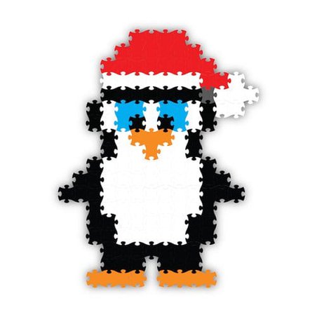 Far Brain Toy Co. - FA247-6 Puzzelki Pixelki Jixelz Bombka Pingwin.