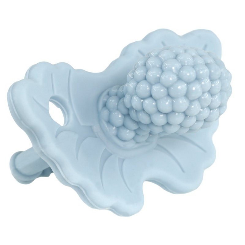 Gryzak 2 szt., Soczysta Malina, niebieski i szary, RaZbaby RAZBABY