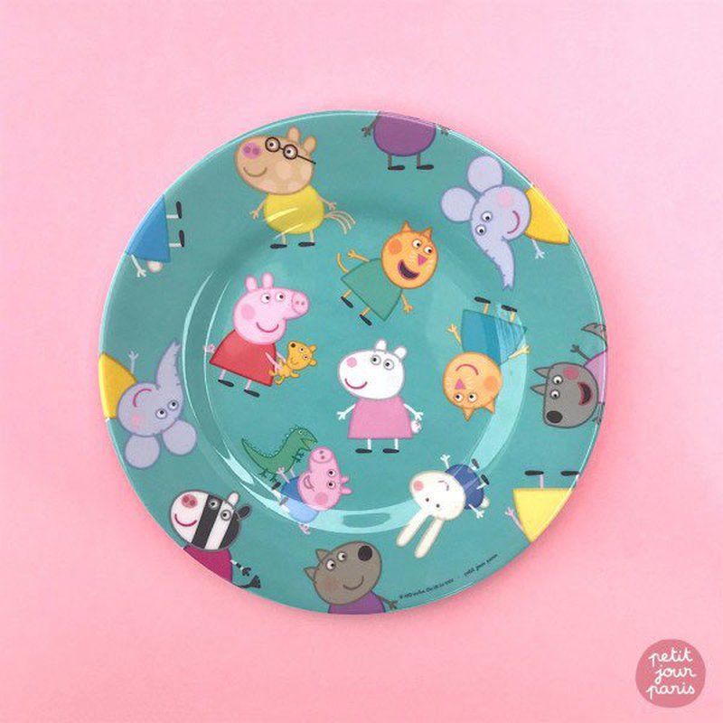 Talerz deserowy fi 20 cm, Świnka Peppa | Petit Jour Paris®