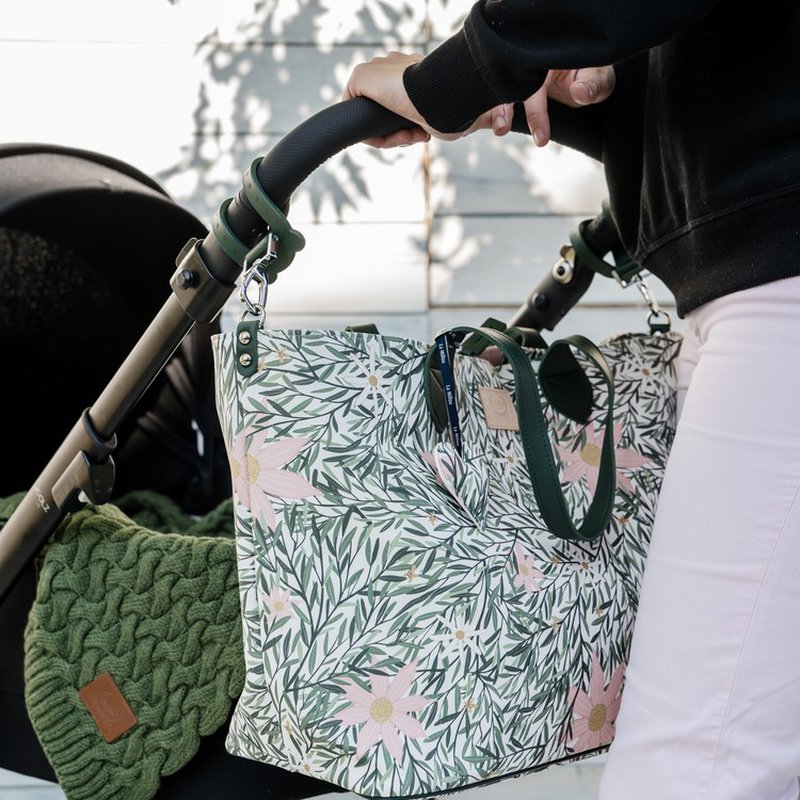 LA MILLOU - FEERIA PREMIUM ZIP - TORBA LARGE Z SASZETKĄ - BY WHATANNAWEARS - FLY ME TO THE MOON GREY