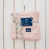 LA MILLOU - BISCUIT COLLECTION - DWUSTRONNY KOC LIGHT 100% COTTON MUSLIN - FRENCH LAVENDER & OFF WHITE LA MILLOU - BISCUIT COLLECTION - DWUSTRONNY KOC LIGHT 100% COTTON MUSLIN - FRENCH LAVENDER & OFF WHITE