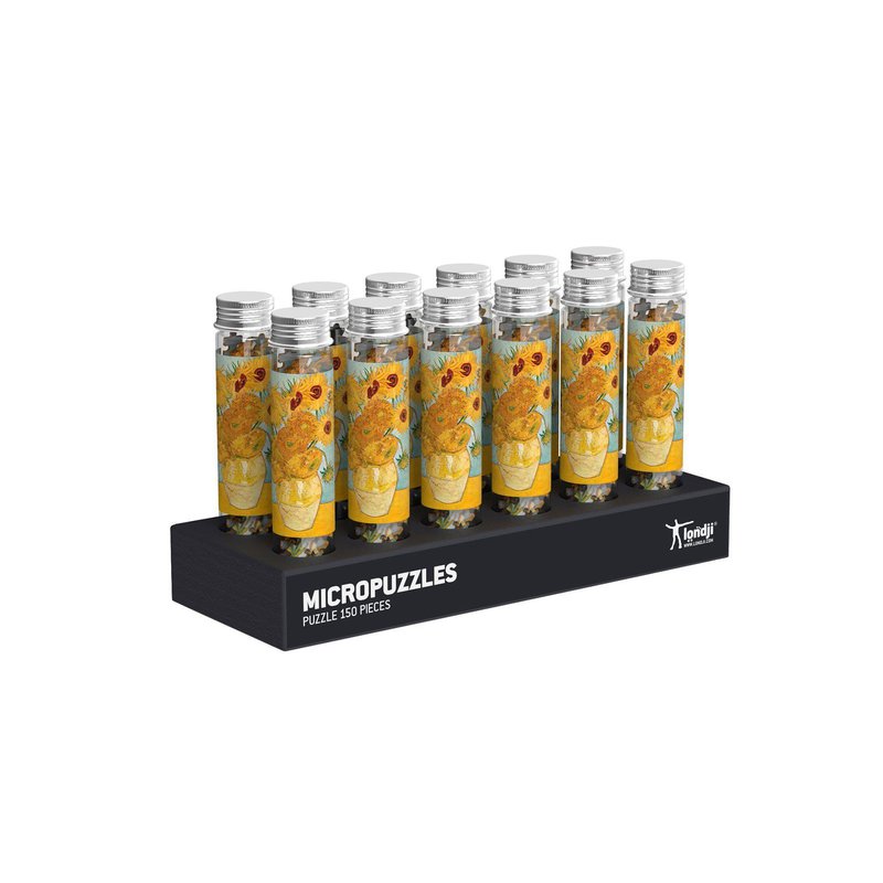 Puzzle mikro, menzurka, Słoneczniki Van Gogh | Londji®