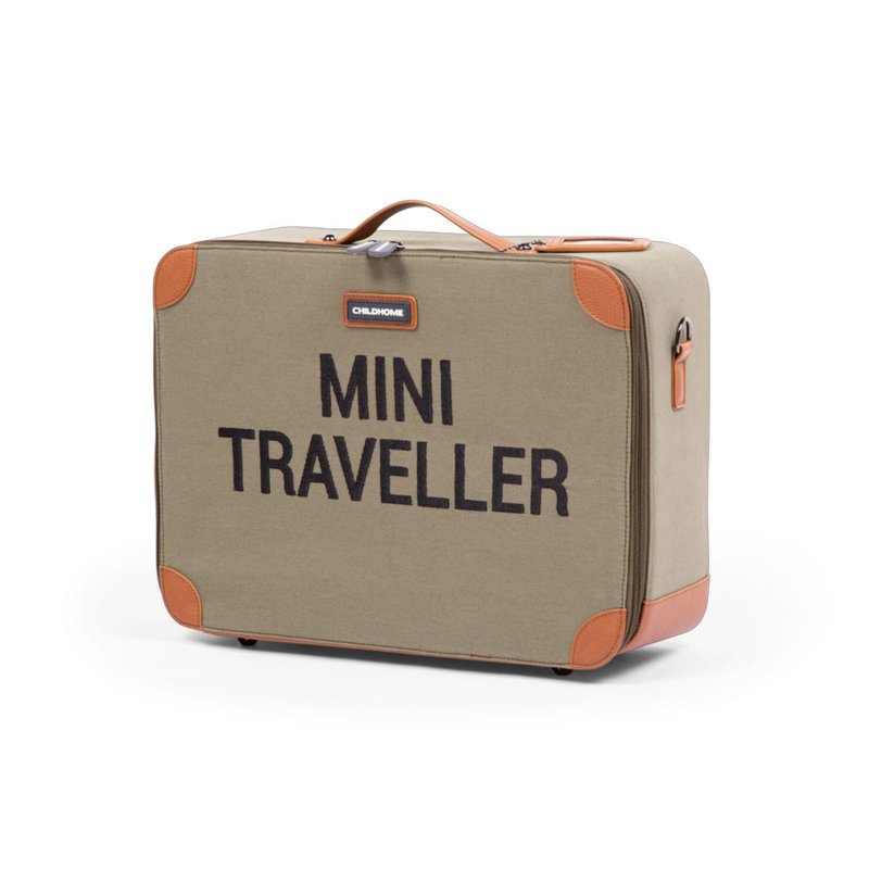 Childhome Walizka dziecięca Mini traveller Kanwas Khaki CHILDHOME