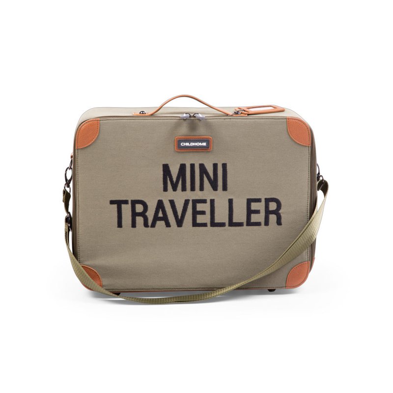 Childhome Walizka dziecięca Mini traveller Kanwas Khaki CHILDHOME