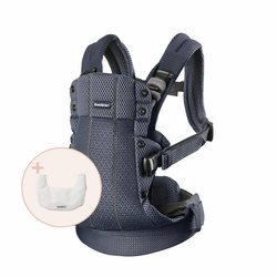 BABYBJORN - nosidełko Harmony 3D Mesh, Antracyt + śliniaczek do nosidełka Harmony