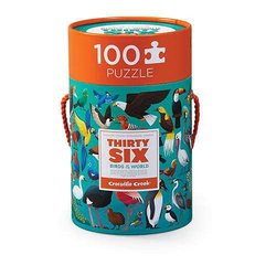 Crocodile Creek® - Puzzle w tubie 100 el. Ptaki