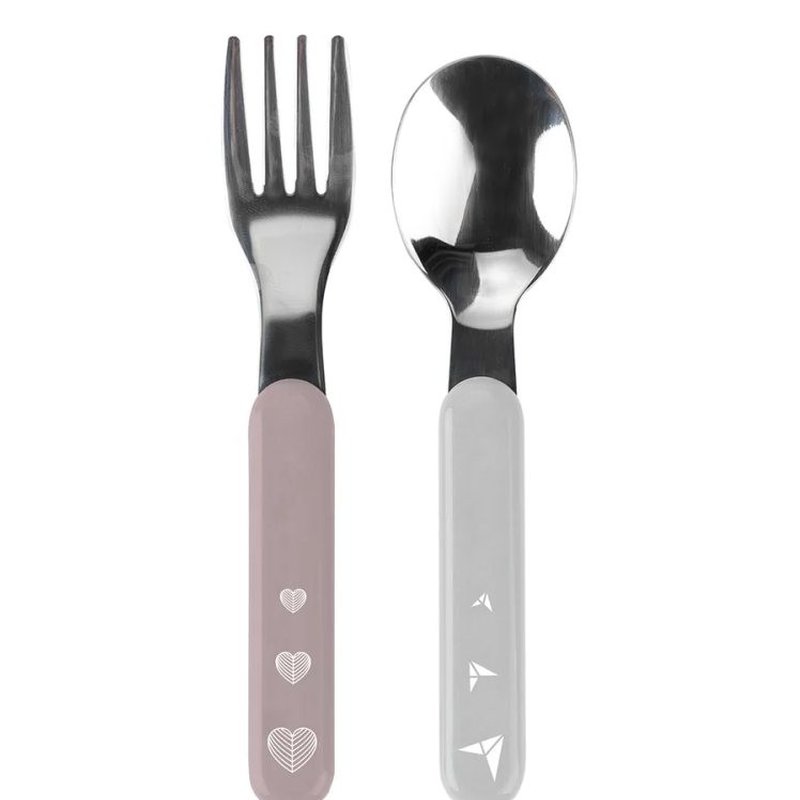 BABYONO - 1065/02 Sztućce dla dzieci ze stali szlachetnej