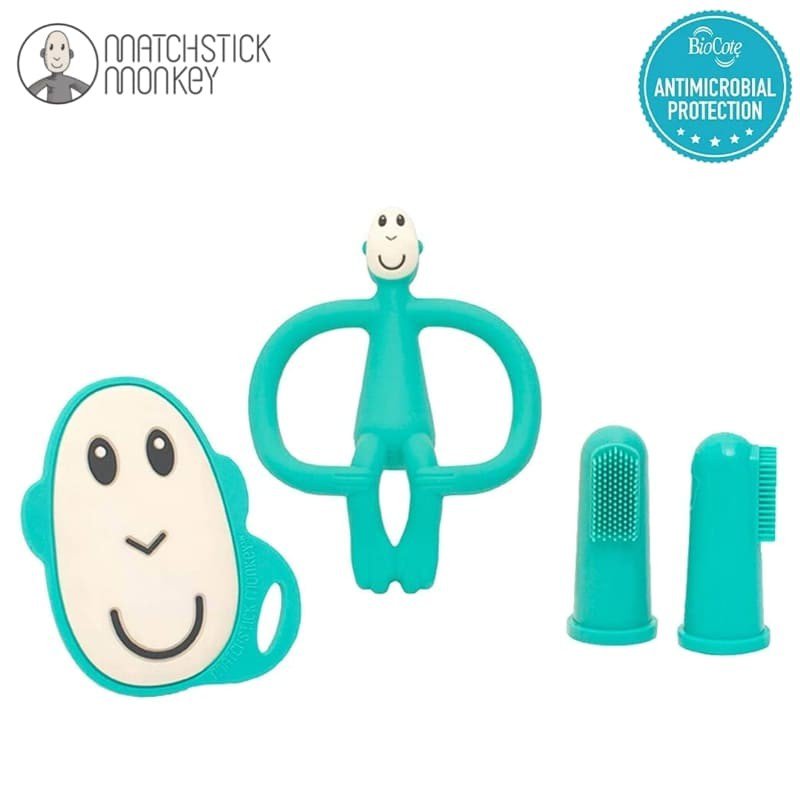 Matchstick Monkey Teething Starter Set Green