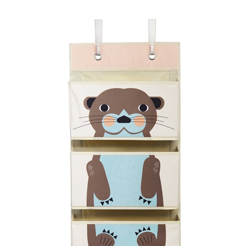 3 Sprouts Organizer Ścienny Wiszący Wydra Brown