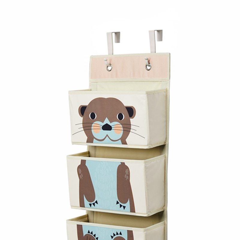 3 Sprouts Organizer Ścienny Wiszący Wydra Brown