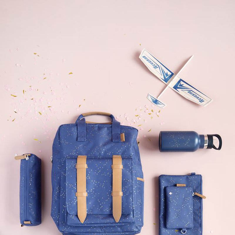 Fresk Kosmetyczka Złote kropki Indigo FRESK