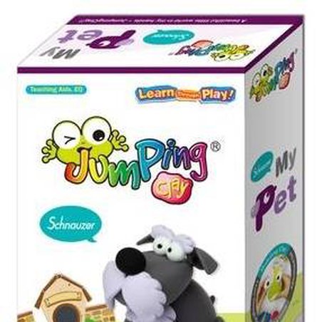 JumpingClay - Jumping Clay | Zestaw kreatywny piesek - Sznaucer