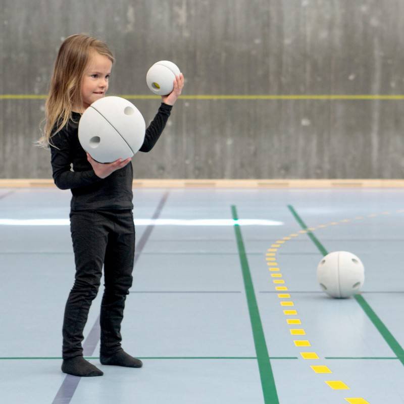 MODU - Half Ball Kit - piankowe półkule rozwijające motorykę dużą, czerwone