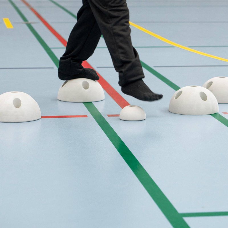 MODU - Half Ball Kit - piankowe półkule rozwijające motorykę dużą, czerwone