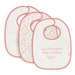 Jollein - Baby & Kids - Jollein - 3 śliniaczki wodoodporne ROSEWOOD