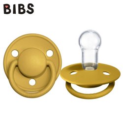 BIBS DE LUX MUSTARD ONE SIZE Smoczek uspokajający silikonowy